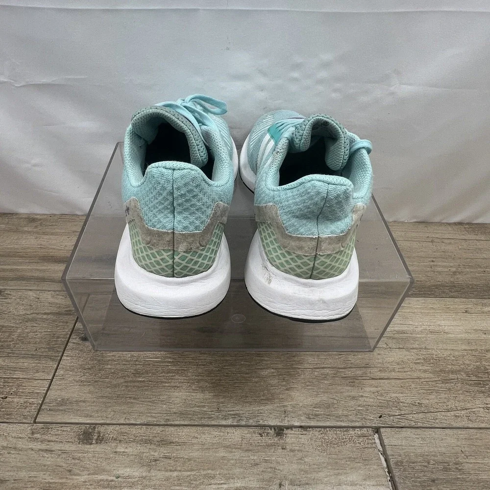 Adidas‎ Swift Run Mint Green Purple White Mesh Athletic Sneakers Womens